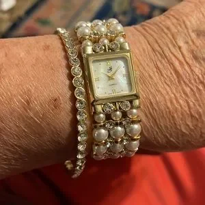 Accessories | Joan Rivers Watch And Banglecluster Of Pearl  display picture 2